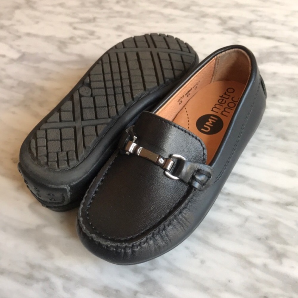SOLD- Boys black loafers